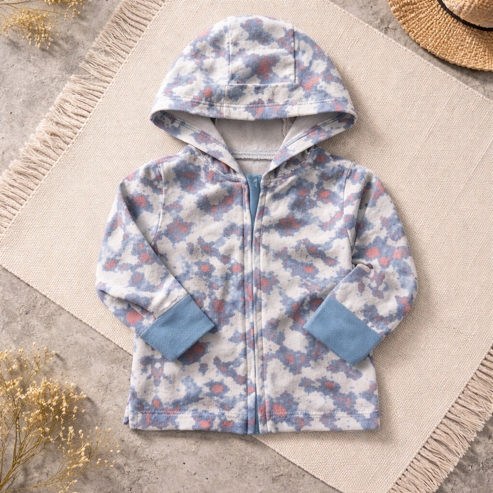 Hanes Kids Blue and Gray Camouflage Hoodie